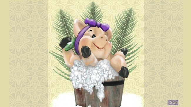 Petunia’s the piglet has a relaxing Spa Day Petunia's the piglet has a relaxing Spa Day